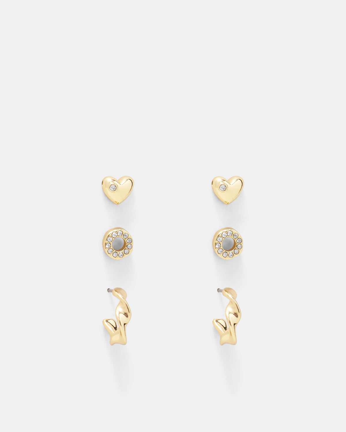 Idol Earrings Set - Gold
