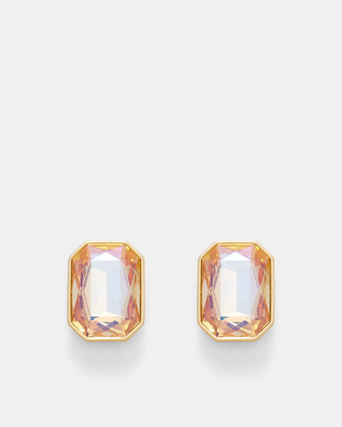 On The Rocks Large Stud Earrings - Gold