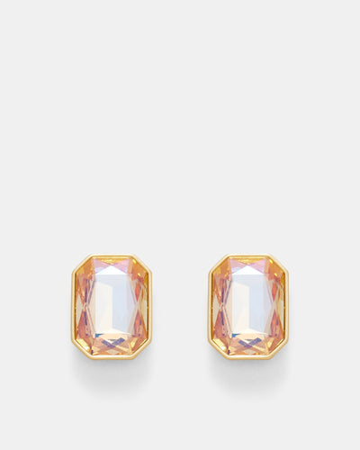 On The Rocks Large Stud Earrings - Gold