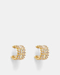 Hanging On Hoop Earrings - Clear