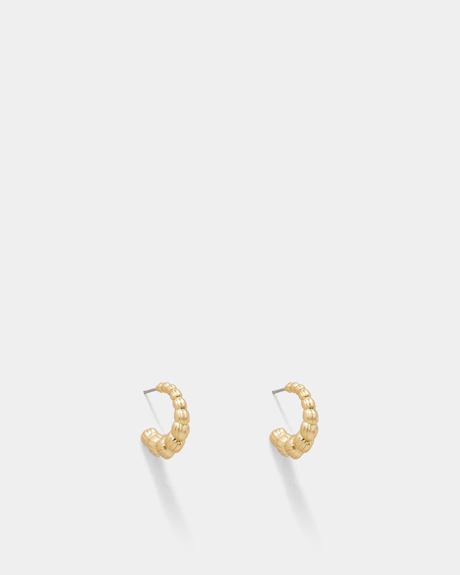 Rhythm Hoop Earrings - Gold
