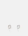 Riff Huggie Hoop Earrings - Silver