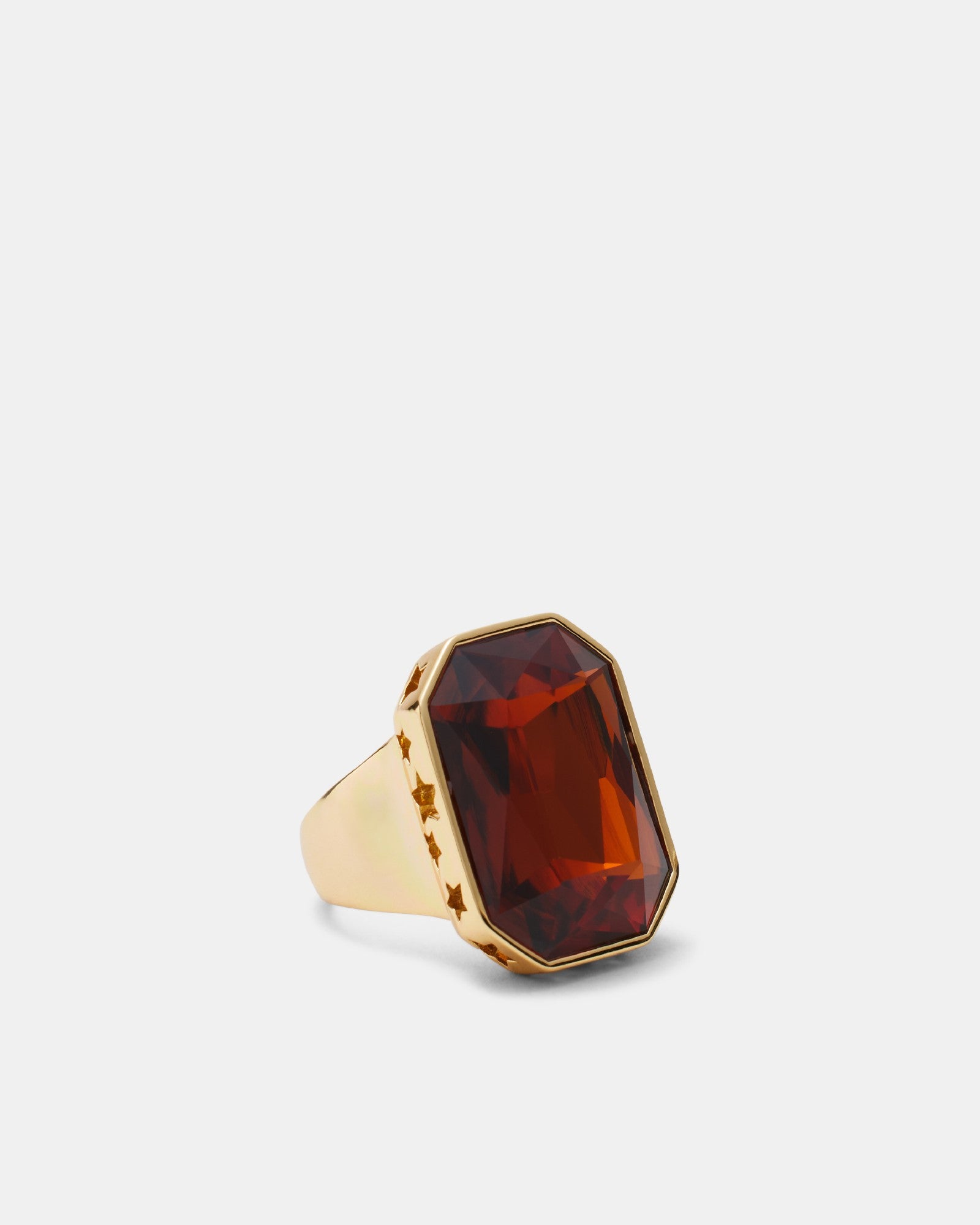 On The Rocks Large Ring - Cognac