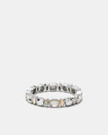 Stretch Crystal Wrist Bracelet - Silver