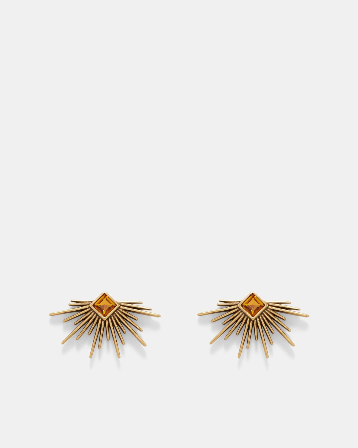 Gypsy Stud Earrings - Cognac