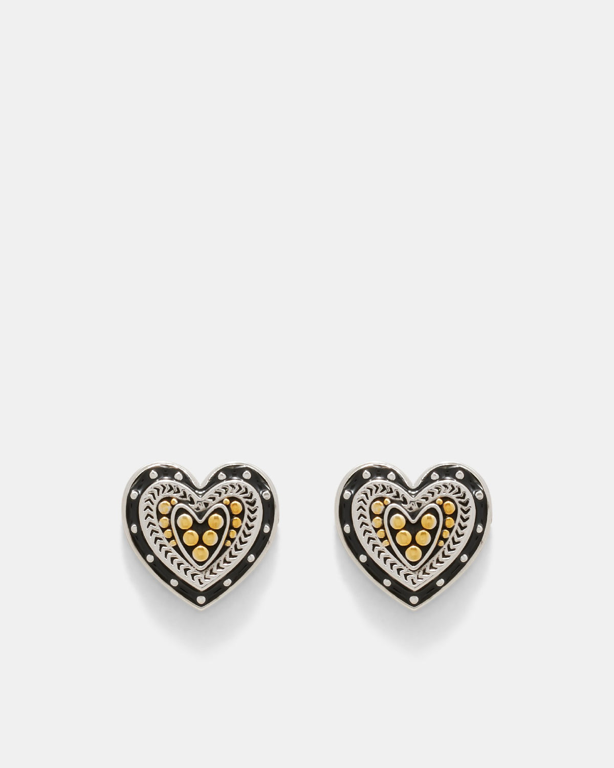 Heart Of Glass Stud Earring - Black