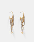 One Way Or Another Charm Hoop Earrings - Pearl
