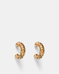 Wild Thing Hoop Earrings - Amber