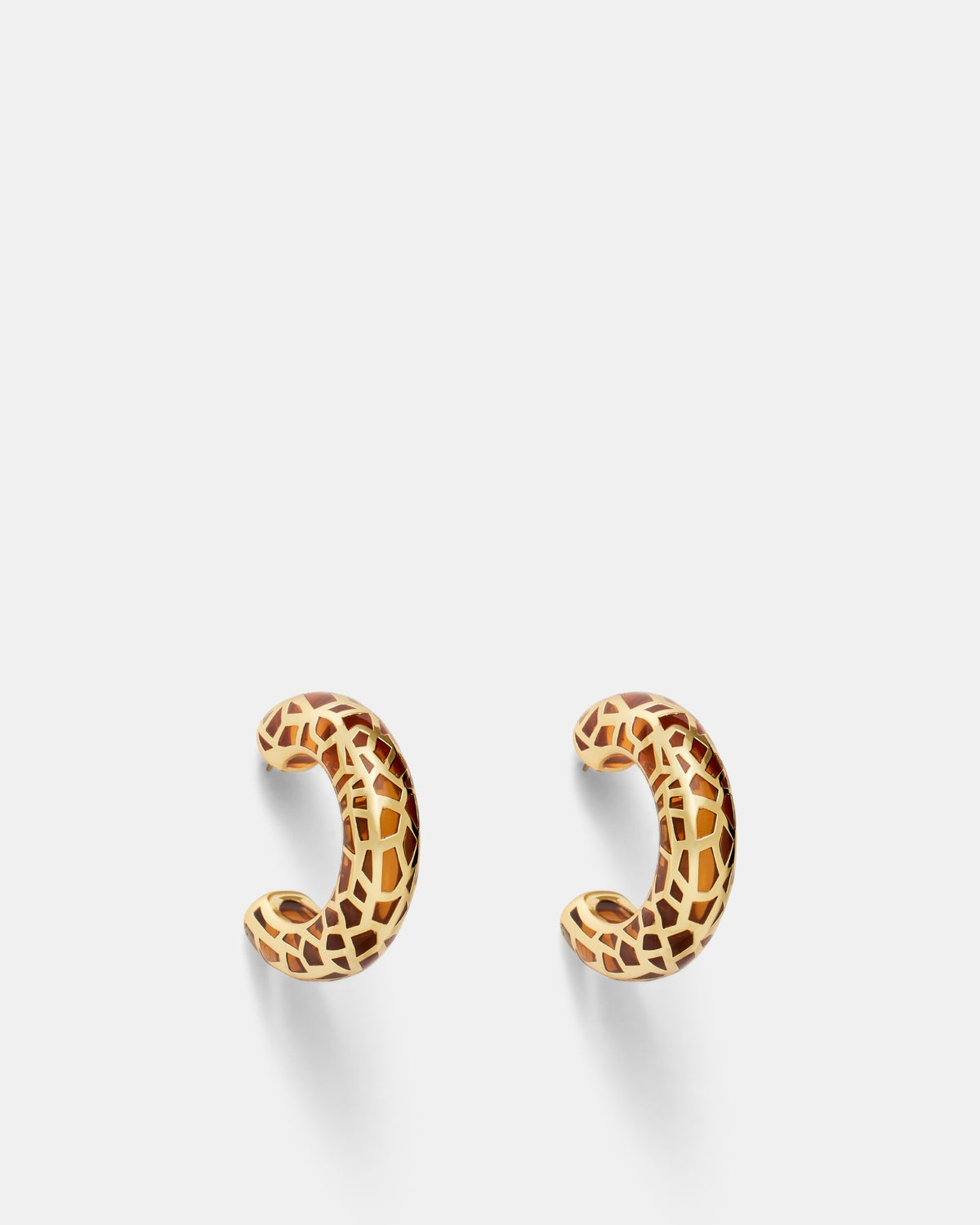 Wild Thing Hoop Earrings - Amber