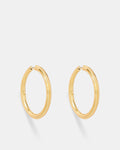 Lets Groove Thin Hoop Earrings - Gold