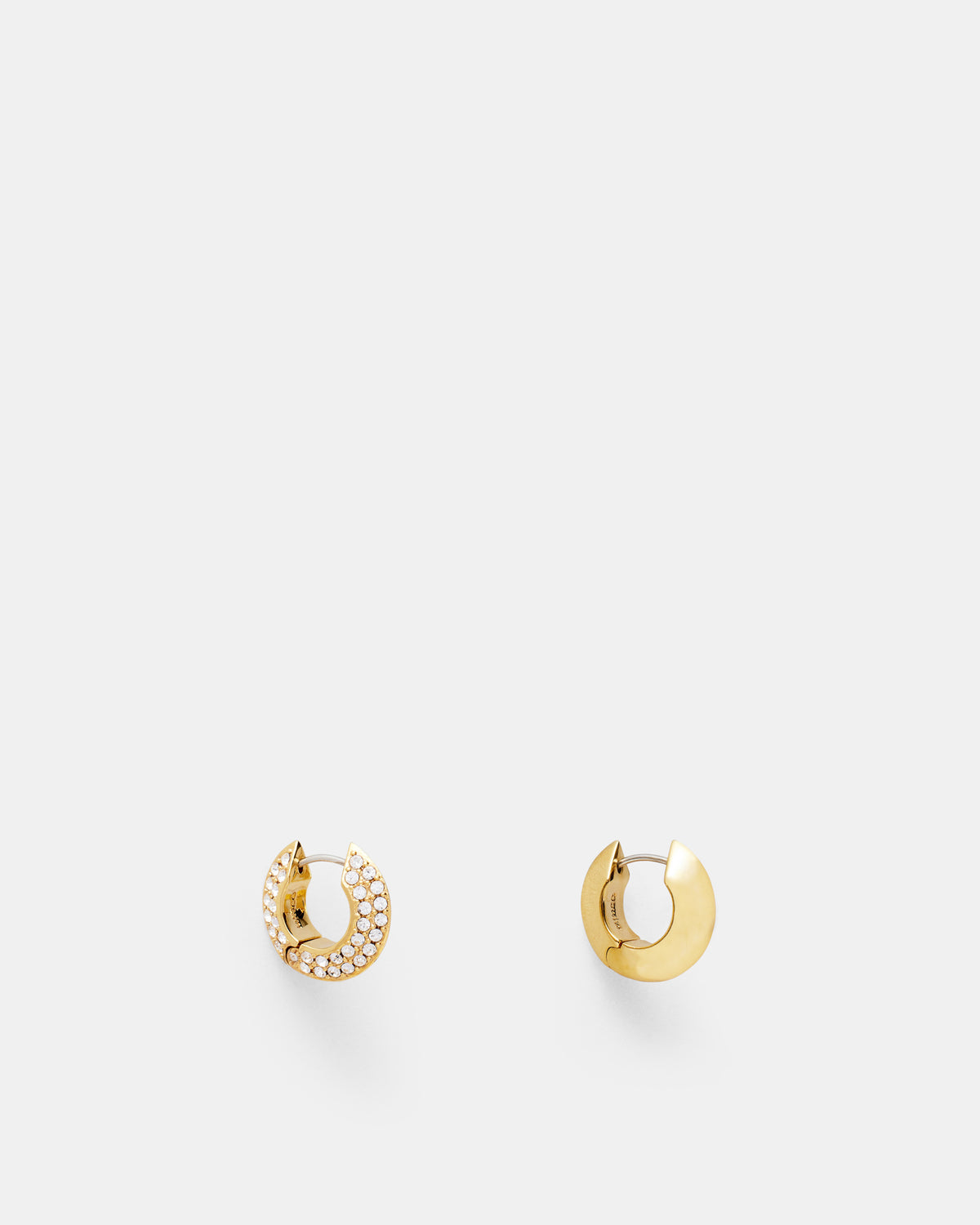 The Edge Hoop Earrings - Gold