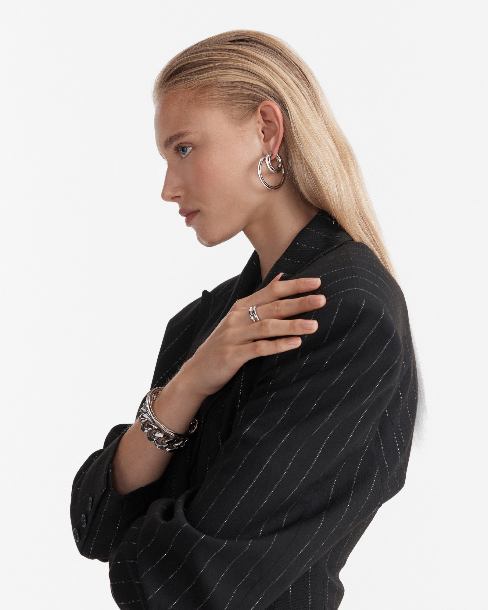 Lets Groove Cuff Bracelet - Silver