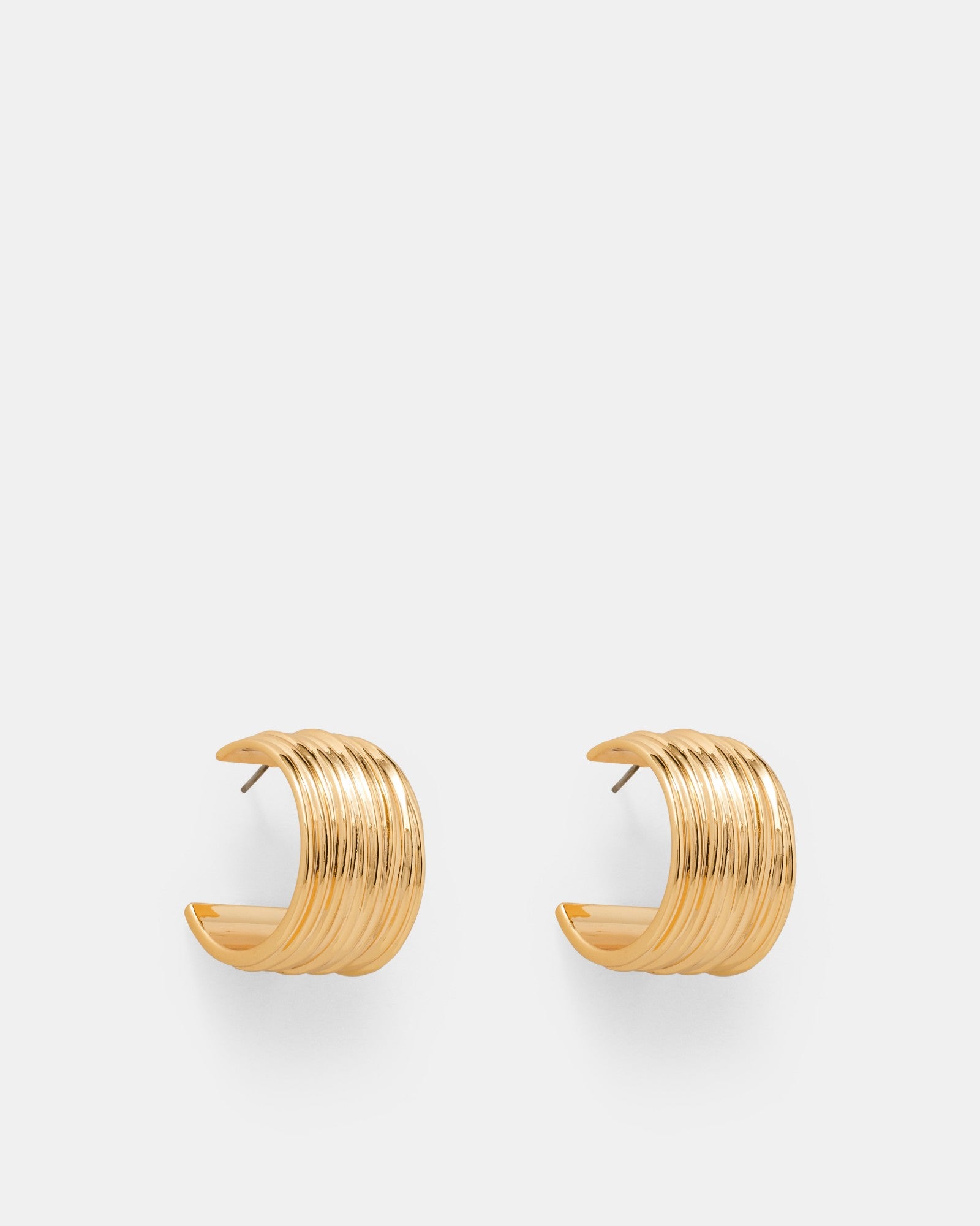 Bassline Hoop Earrings - Gold
