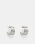 Bassline Hoop Earrings - Silver
