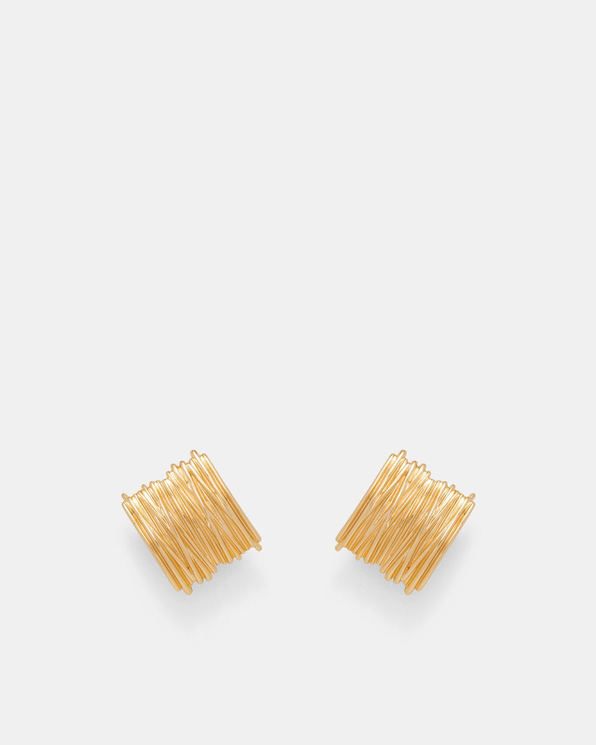 Bassline Clip On Earrings - Gold