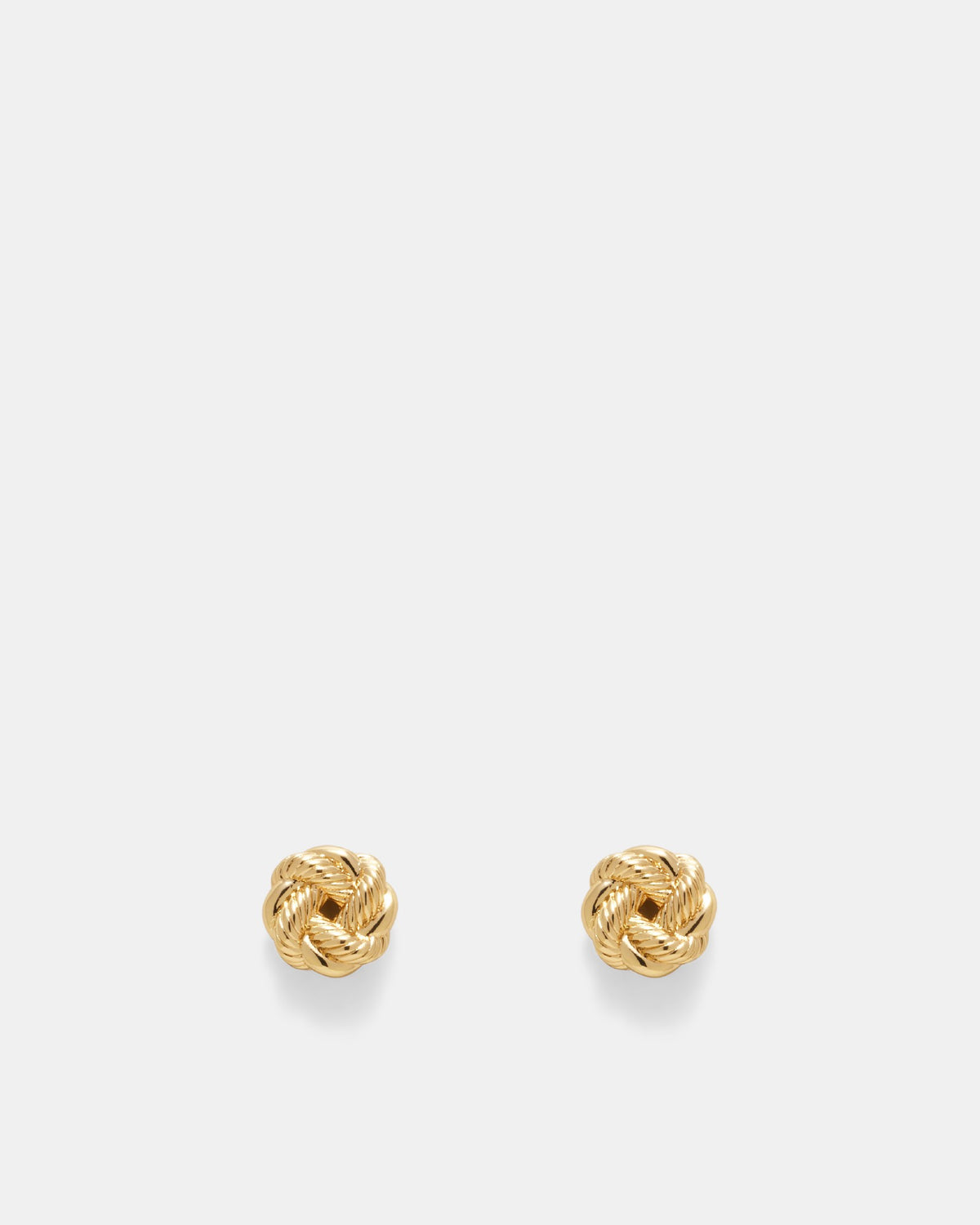 Knot Me Micro Stud Earrings - Gold