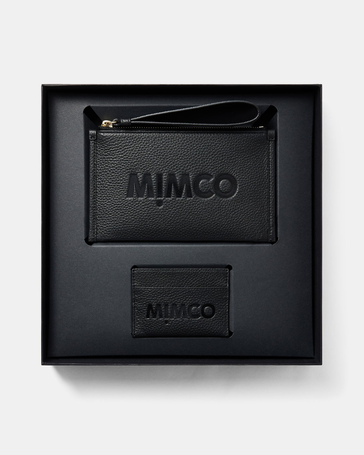 Patch Leather Gift Set - Black Light Gold