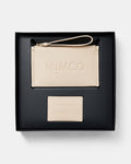 Patch Leather Gift Set - Pearl