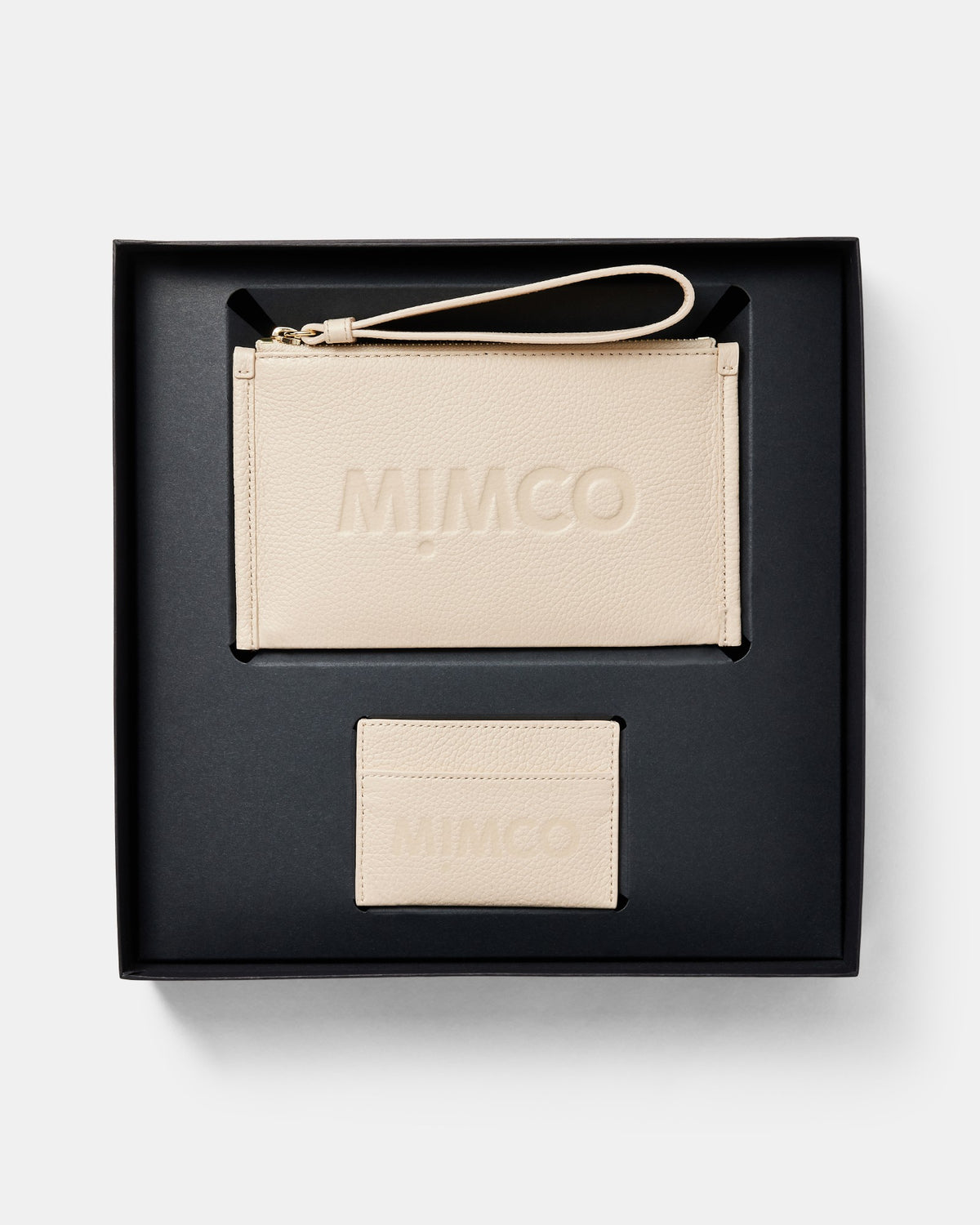 Patch Leather Gift Set - Pearl