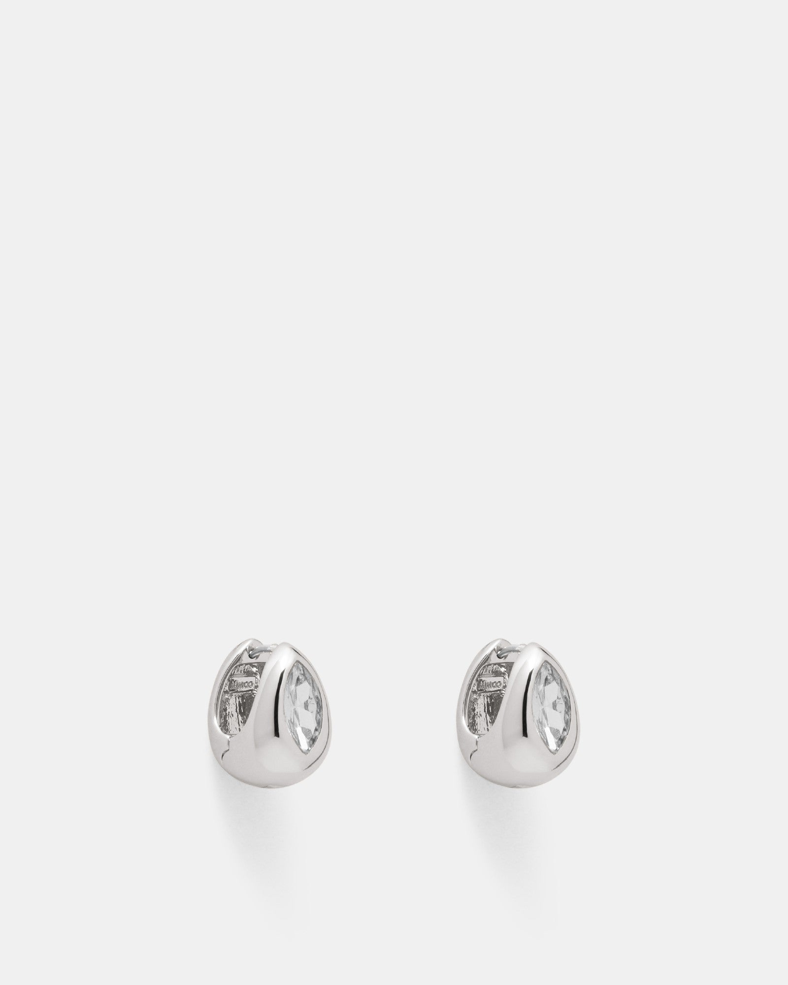Venue Huggie Hoop Earrings - Silver