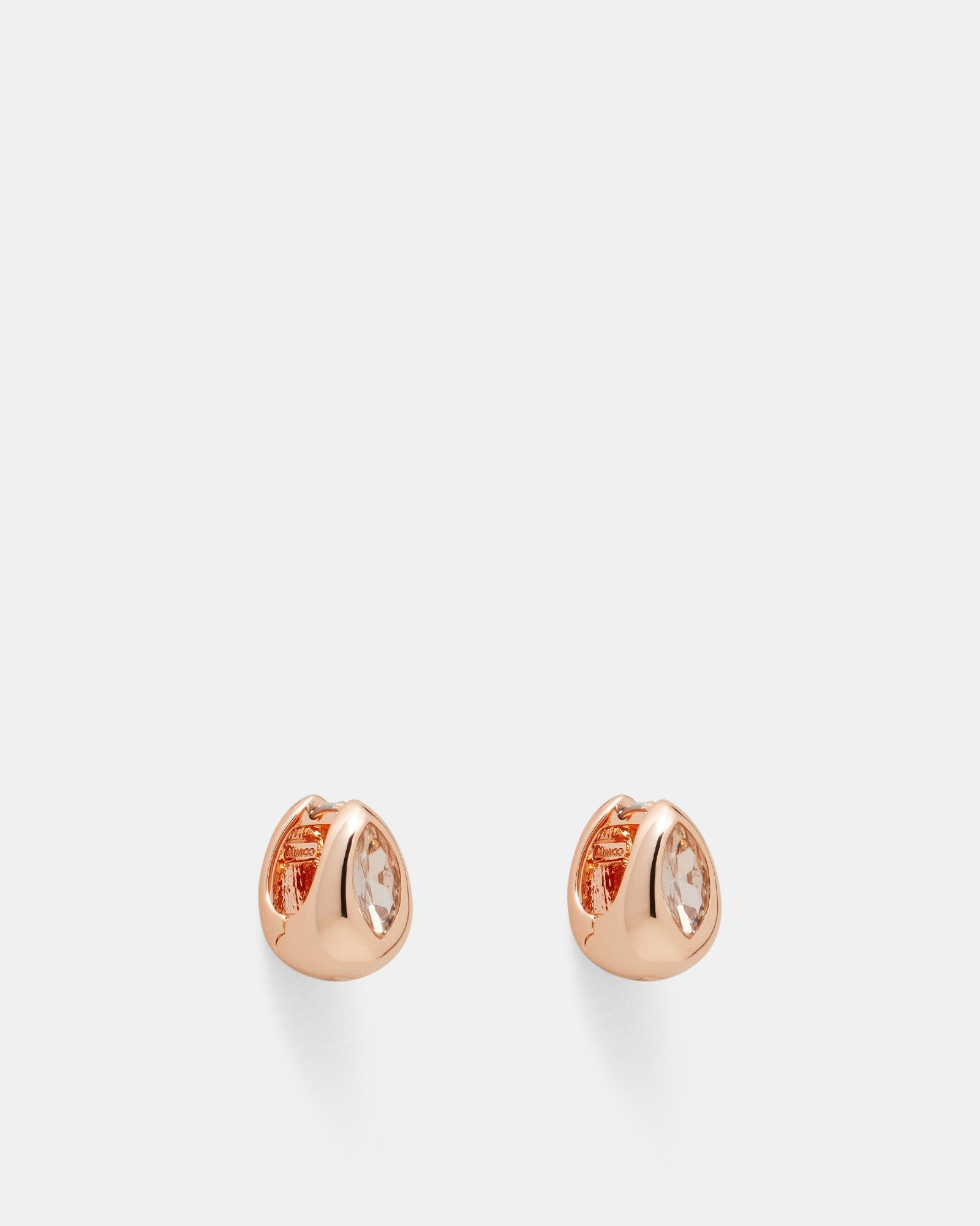 Venue Huggie Hoop Earrings - Rose Gold