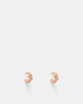 Knot Me Micro Hoop Earrings - Rose Gold