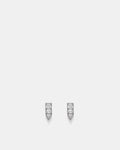 Verse Crystal Stud Earrings - Silver