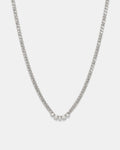 Verse Crystal Necklace - Silver