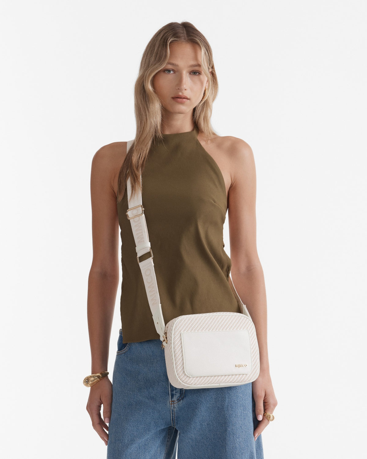 Northcote Camera Crossbody Bag - White
