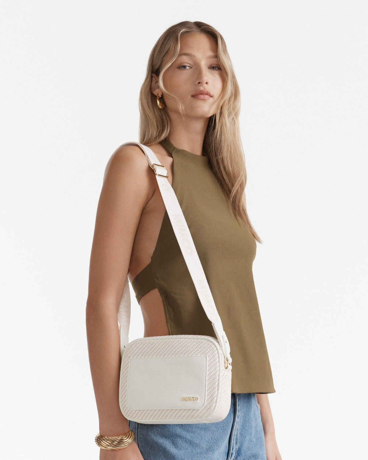 Northcote Camera Crossbody Bag - White