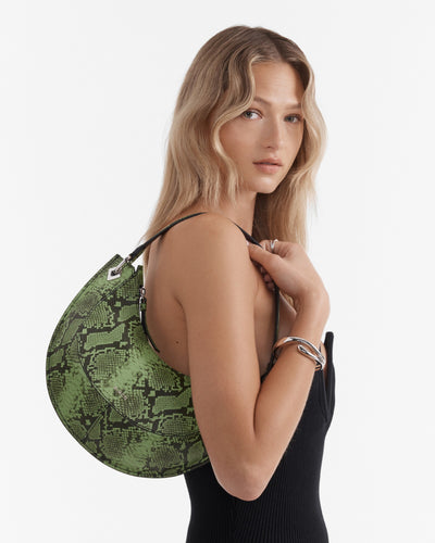 Dolly Shoulder Bag - Matcha Snake