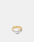 The Edge Pearl Ring - Gold