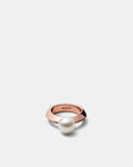 The Edge Pearl Ring - Rose Gold