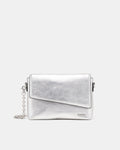 Drift Flapover Shoulder Bag - Silver