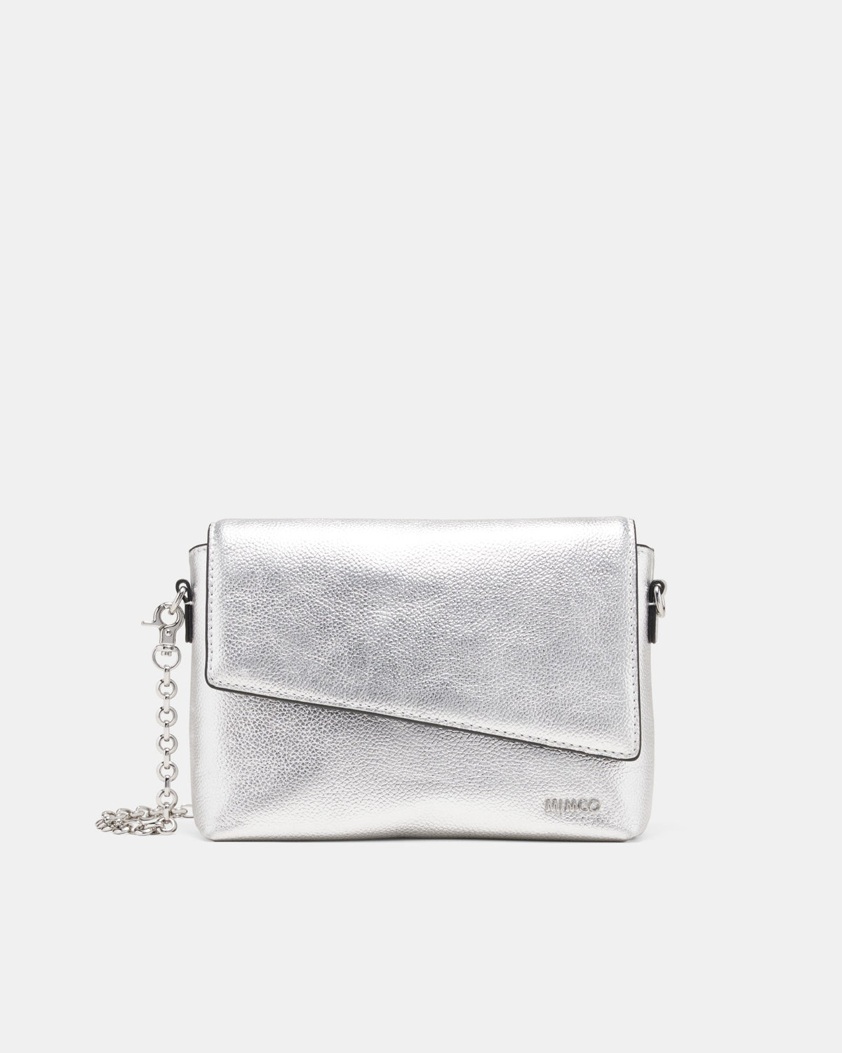 Drift Flapover Shoulder Bag - Silver