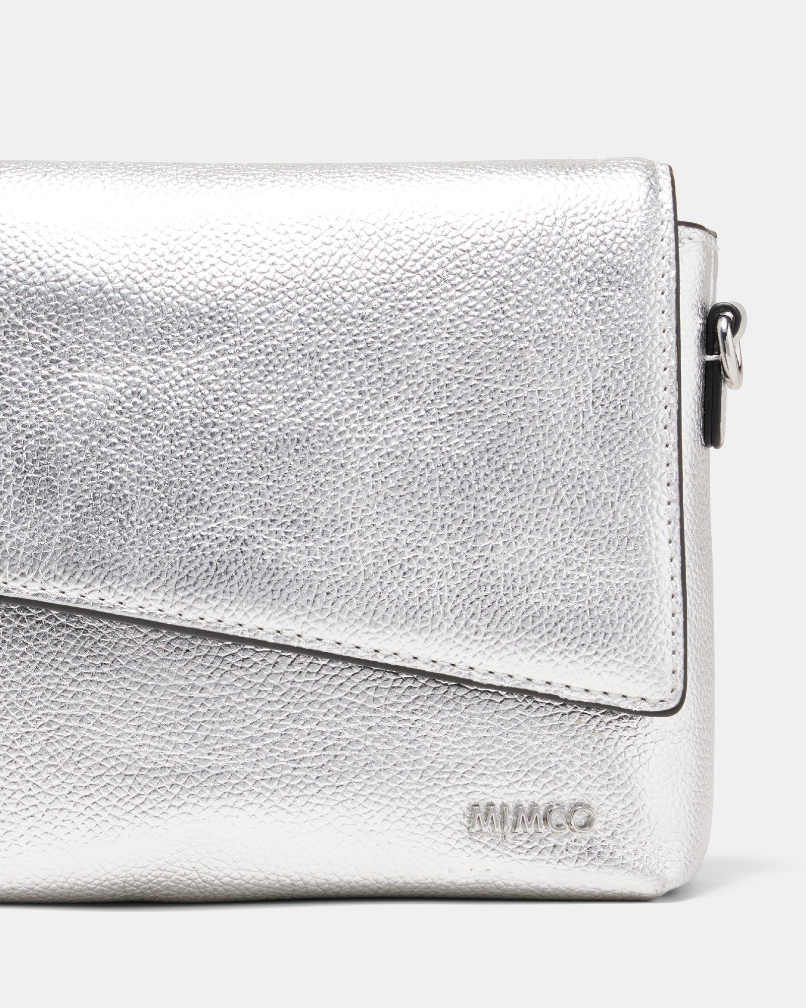 Drift Flapover Shoulder Bag - Silver