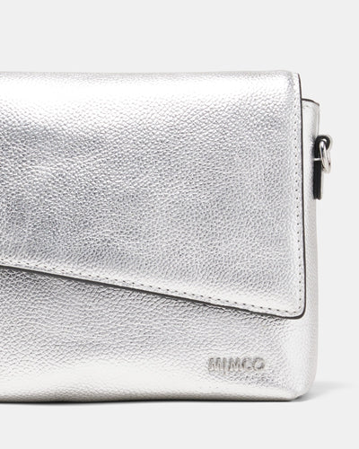 Drift Flapover Shoulder Bag - Silver