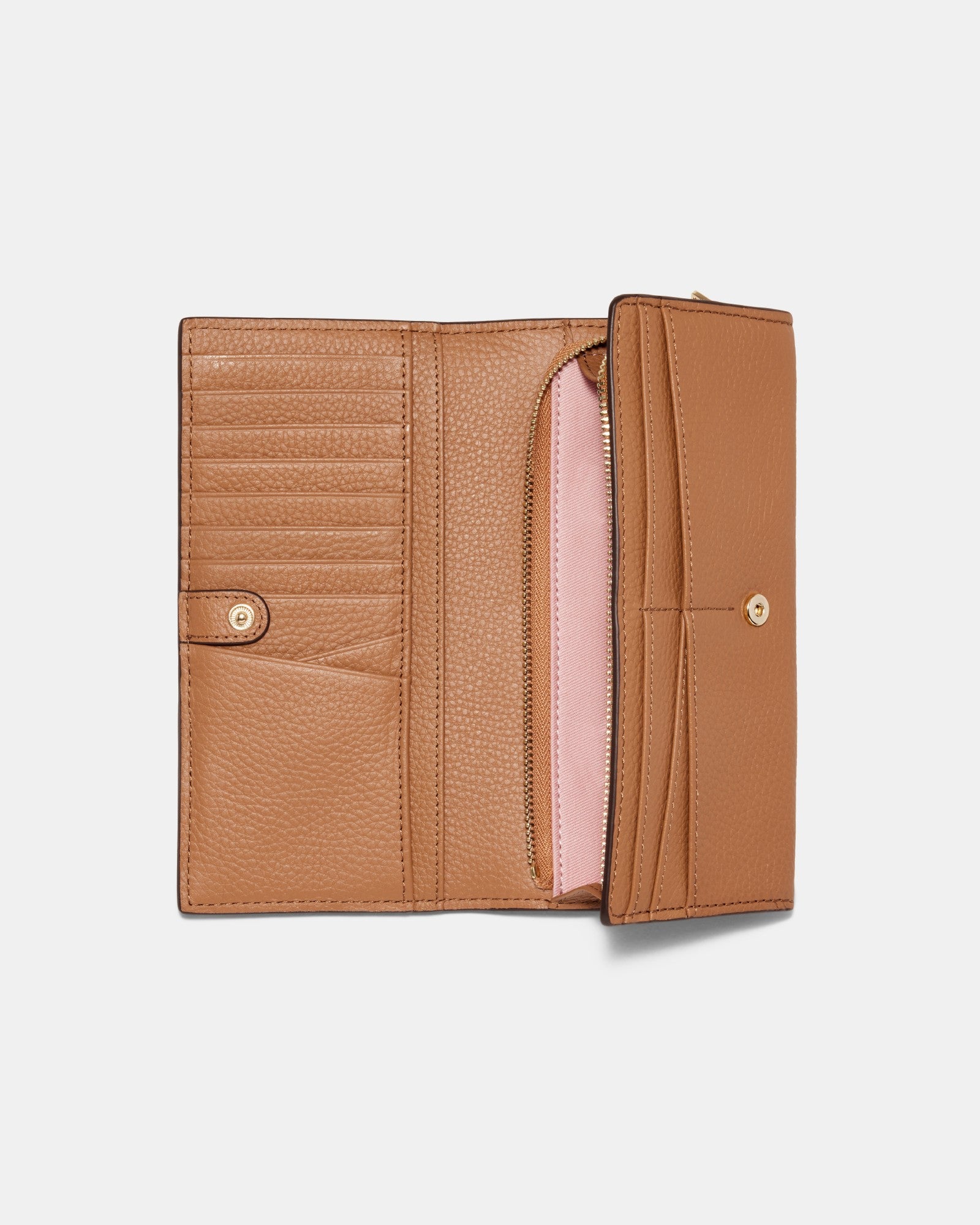 Drift Large Zip Wallet - Caramel