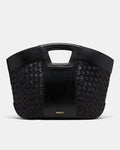 Palm Springs Basket Bag - Black Light Gold