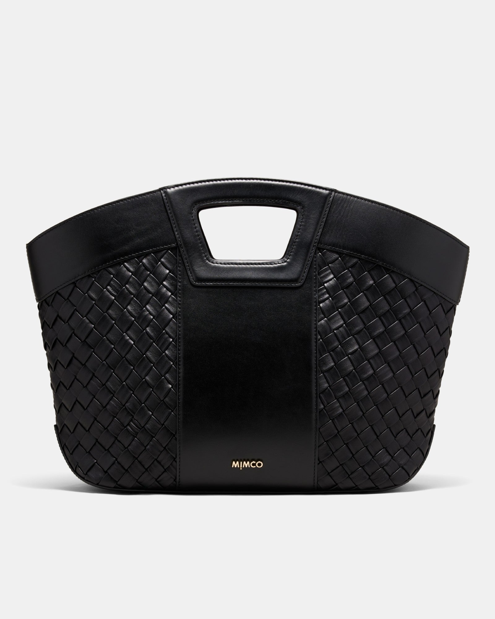 Palm Springs Basket Bag - Black Light Gold
