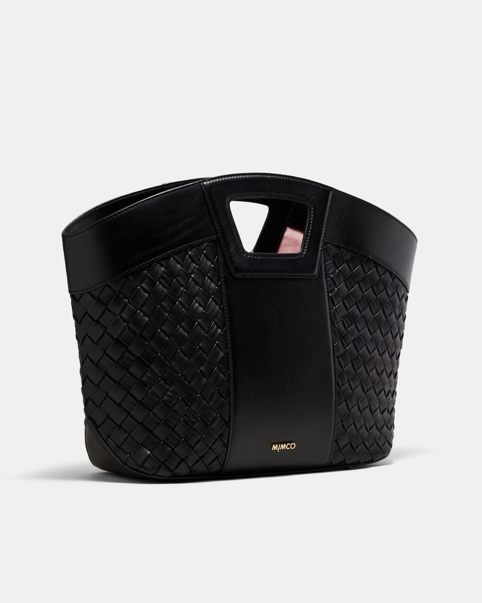 Palm Springs Basket Bag - Black Light Gold
