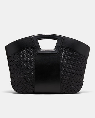 Palm Springs Basket Bag - Black Light Gold