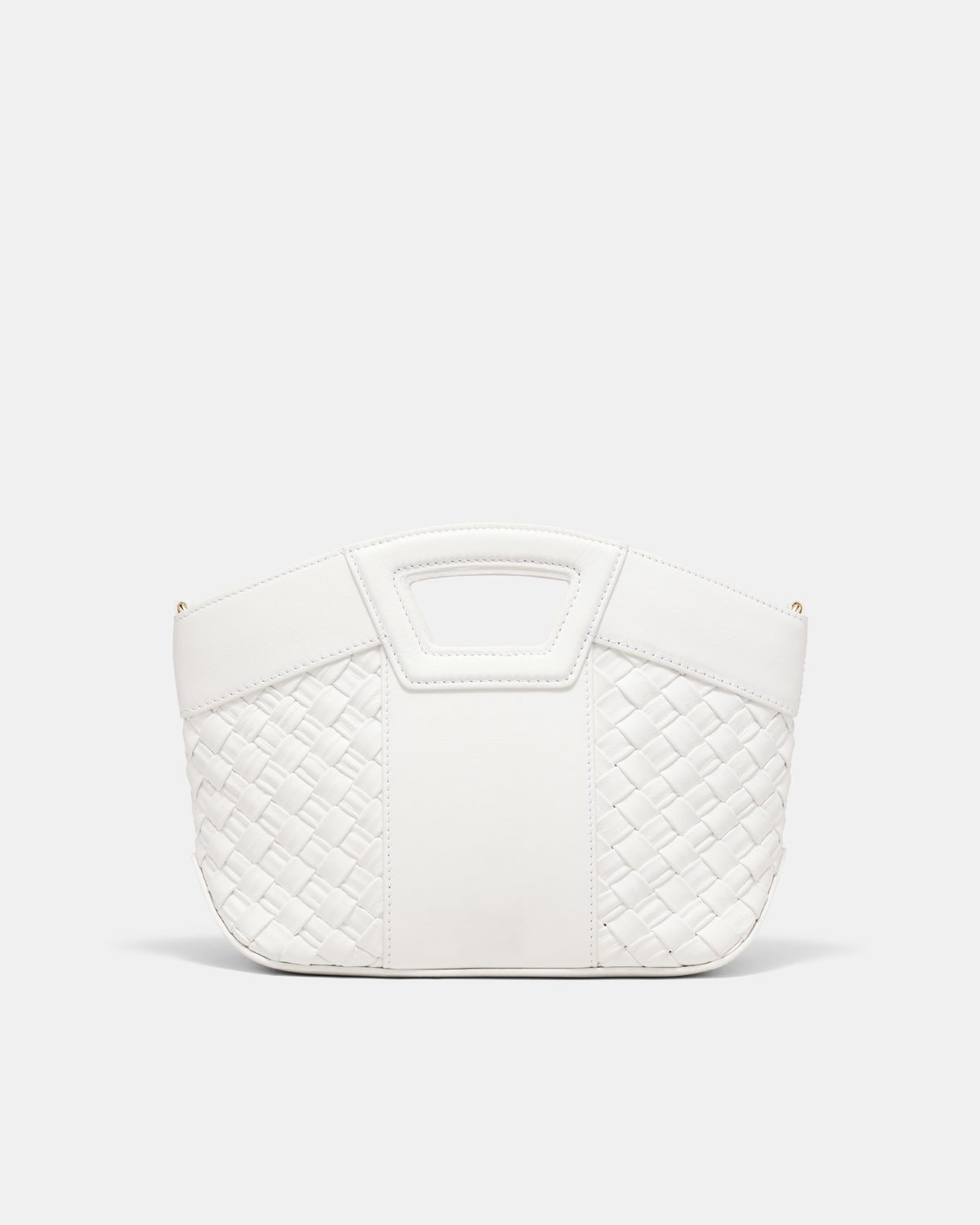 Palm Springs Mini Basket Bag - White