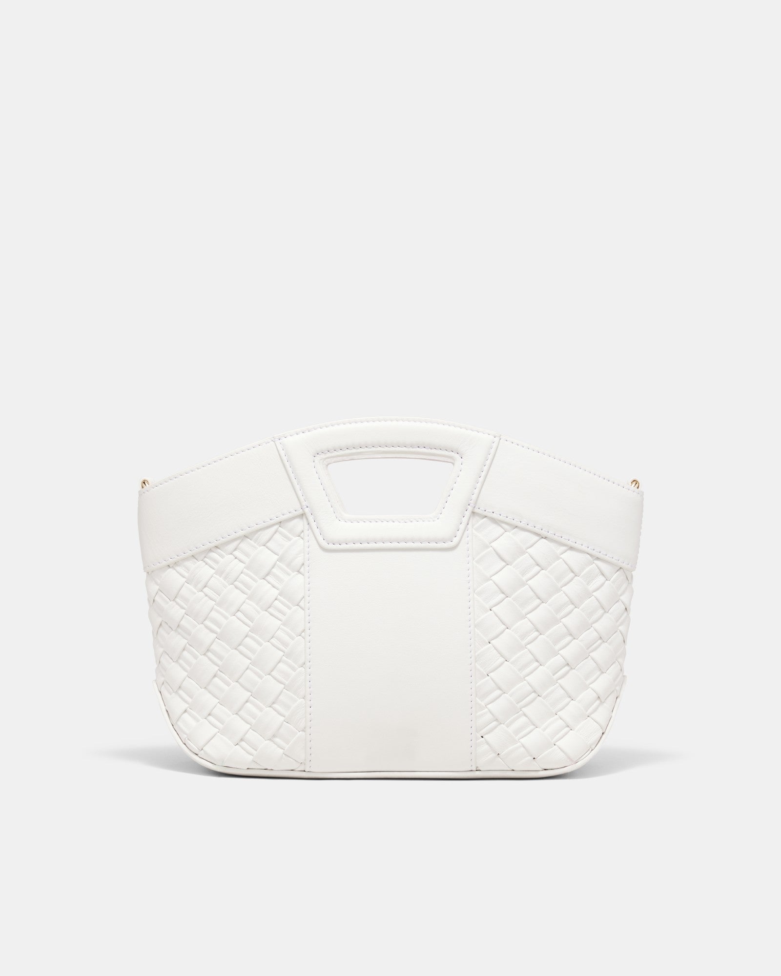 Palm Springs Mini Basket Bag - White
