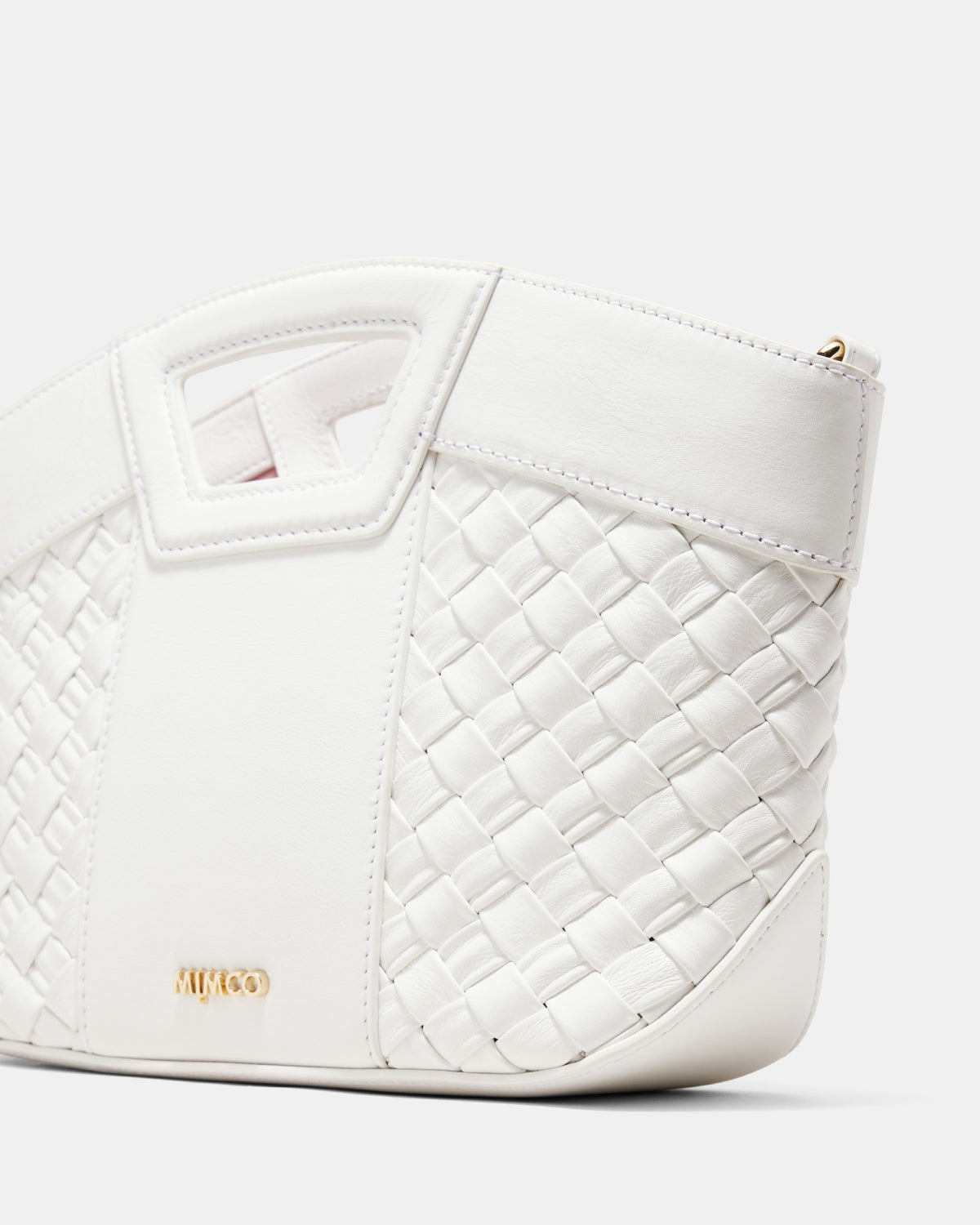 Palm Springs Mini Basket Bag - White