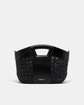 Palm Springs Mini Basket Bag - Black Light Gold