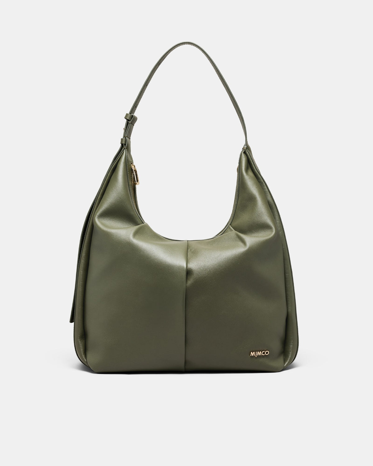Donna Large Zip Hobo Bag - Sage