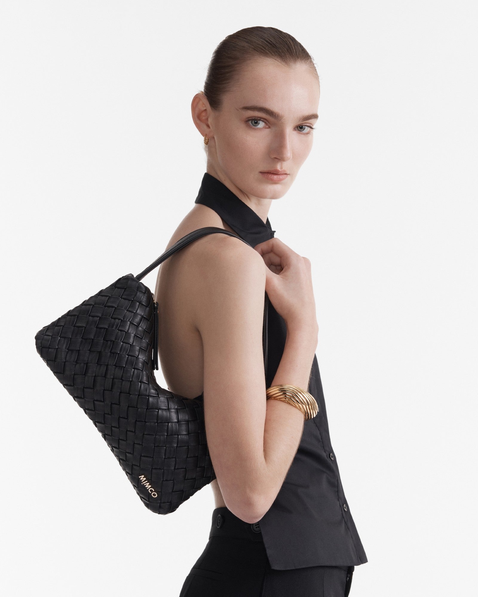 Solar Shoulder Bag - Black Light Gold