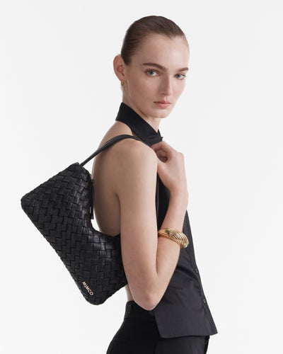 Solar Shoulder Bag - Black Light Gold