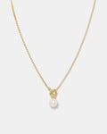 The Edge Pearl Necklace - Gold